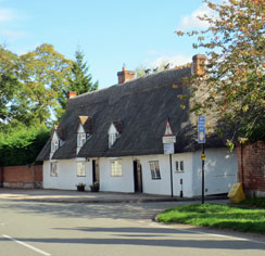 A thatched cottage in Stoke by Clare, one of Suffolk's prettiest villages