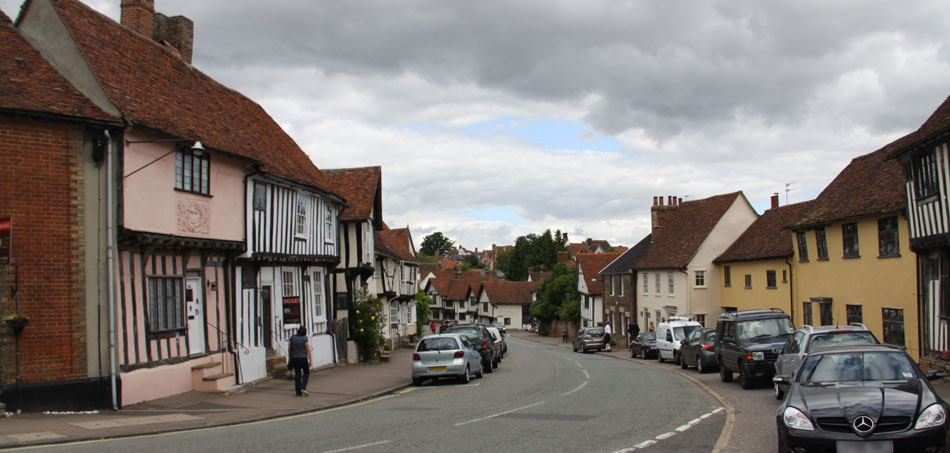 Lavenham street of medieval houses