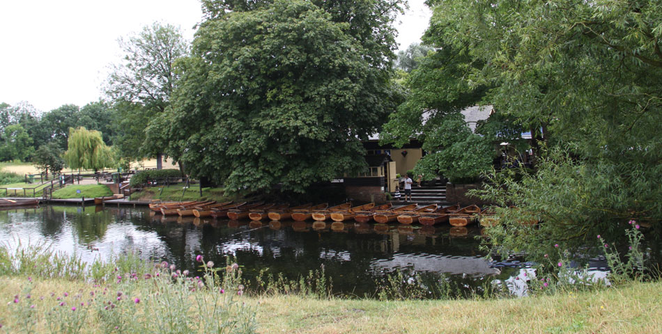 rowing boats at Dedham Suffolk for a family day out